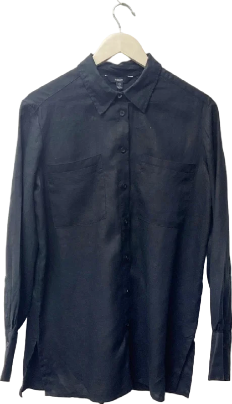 Popular Collection Next Black Linen Shirt UK 10