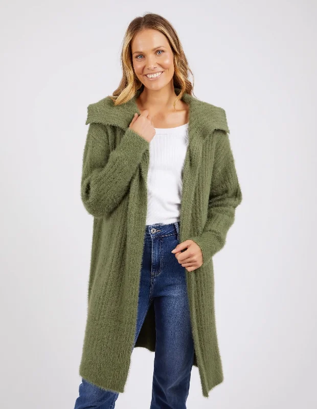 Big Savings Elm Carolina Cardi Khaki