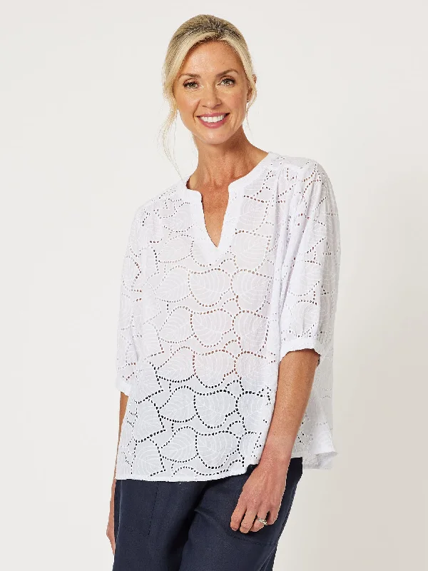 Seasonal Fashion Gordon Smith Retreat Lace Top White