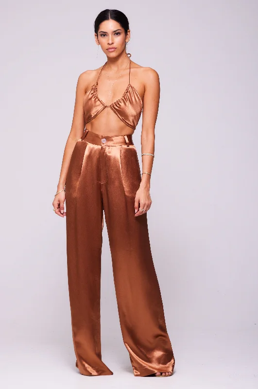 High-End Style Discounts Bowie Top in Copper