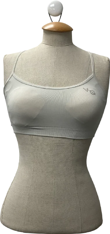 Chic & Modern Sales Vanquish fitness Cream Seamless Clay Multiway Low Support Bra UK XS