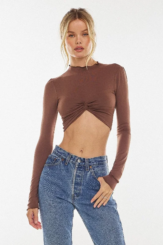 Luxury Casual Deals Shelby Top in Toffee