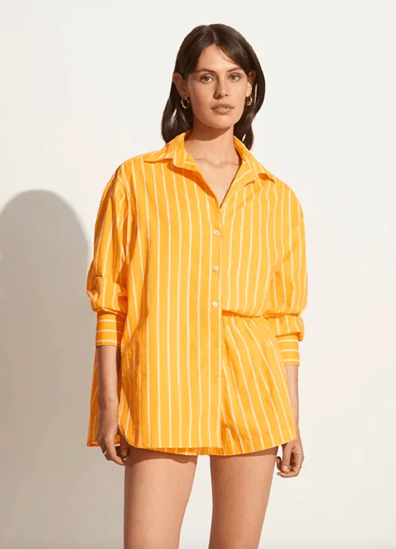 Holiday Attire Sale Daija Shirt - Adia Stripe Citrus Print