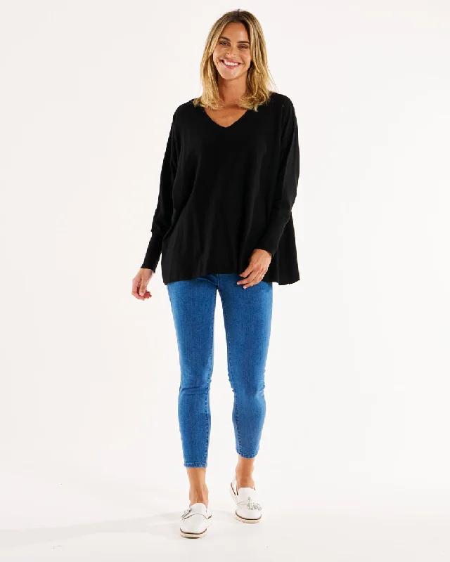 Chic Style, Always In Vogue Betty Basics Destiny Knit Jumper Black