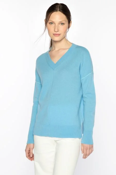 Browse Our Top Products Kinross Cashmere Piped Easy Vee