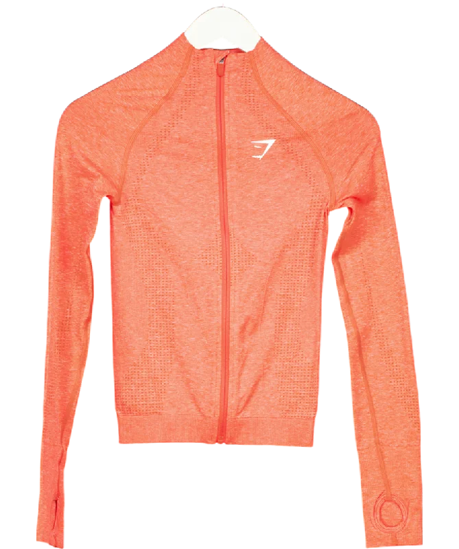 Buy More, Save More gymshark Orange Vital Track Top UK S