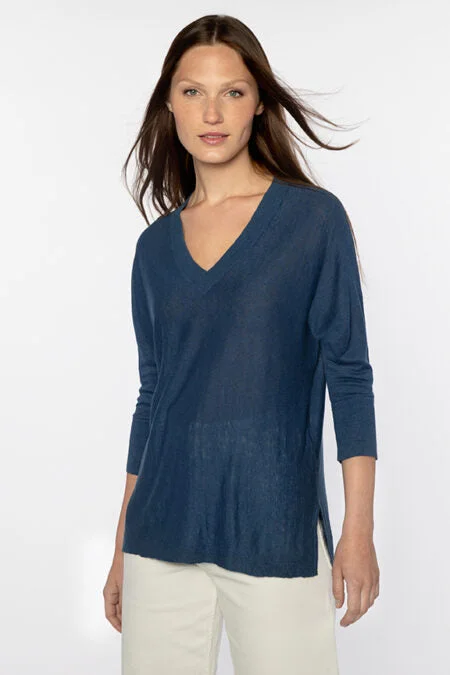 Find Your Unique Flair Kinross Cashmere 3/4 Slv Easy Vee