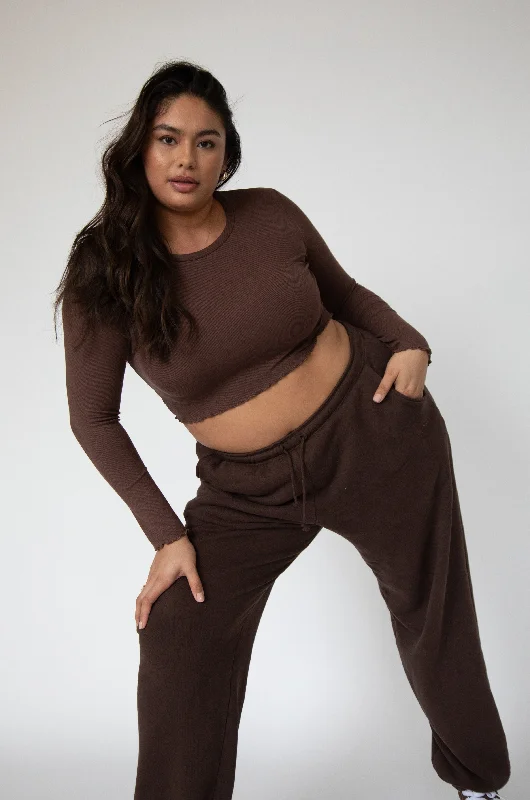 Seasonal Sale Eddy Top in Brown