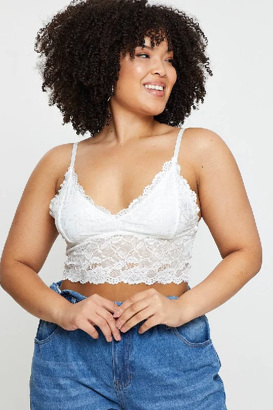 Buy More, Save More White Lace Bralette