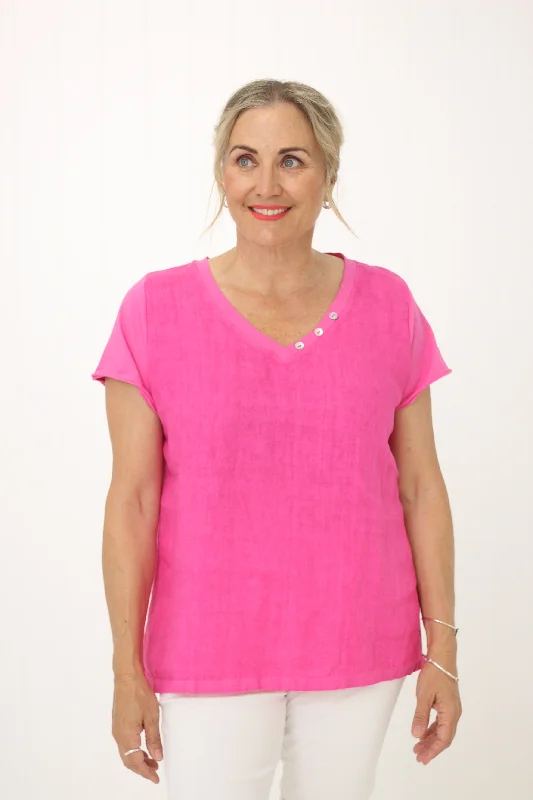 Valentine's Special Amalia Top Hot Pink