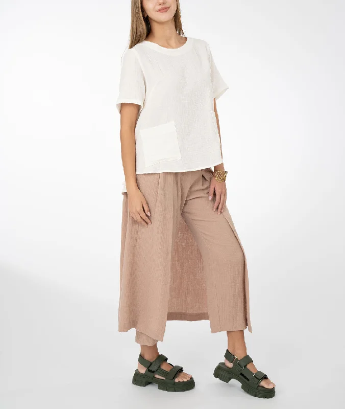 Comfortable Chic Niche - Gauze - Paloma Top - Cream