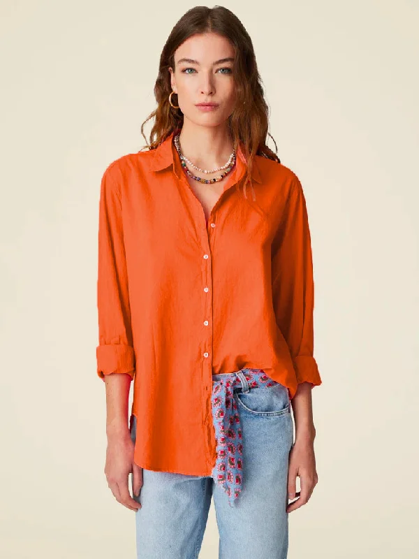 Chic Style, Always In Vogue Beau Cotton Shirt - Mandarin