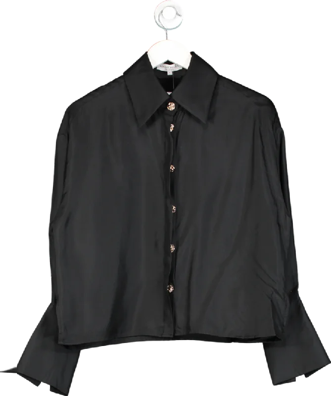 Sleek Style Discounts Sinead Keary Black "The Laura" - Silk Shirt UK 6