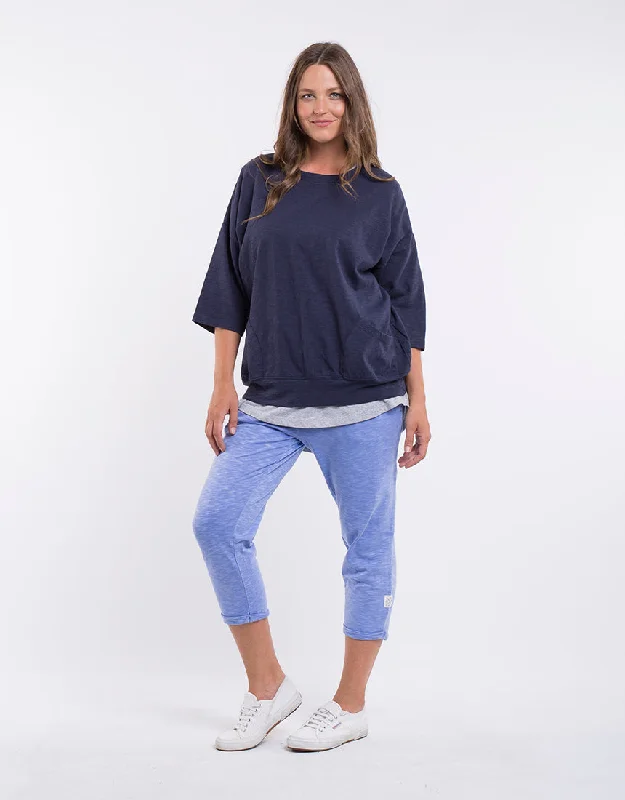 Sophisticated Style Offers Elm Fundamental Mazie Sweat Navy