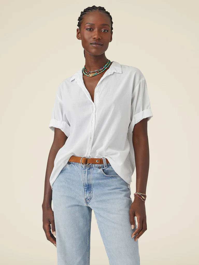 Timeless Elegance Redefined Channing Cotton Shirt - White