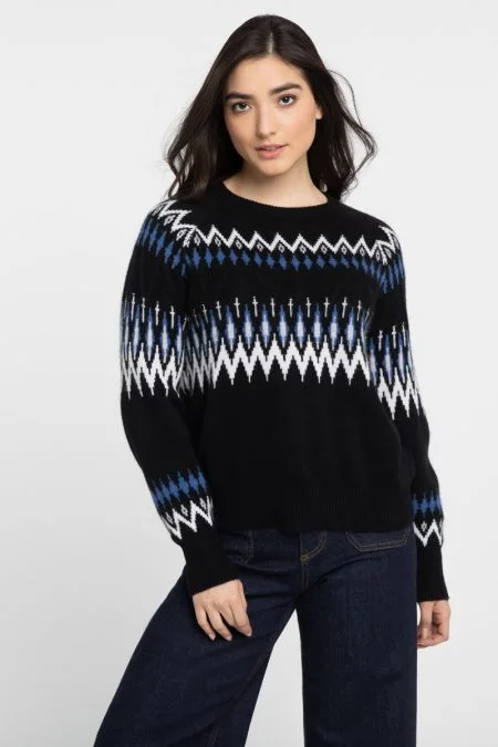 Fashion Deal Kinross Cashmere Slouchy Alpine Crew