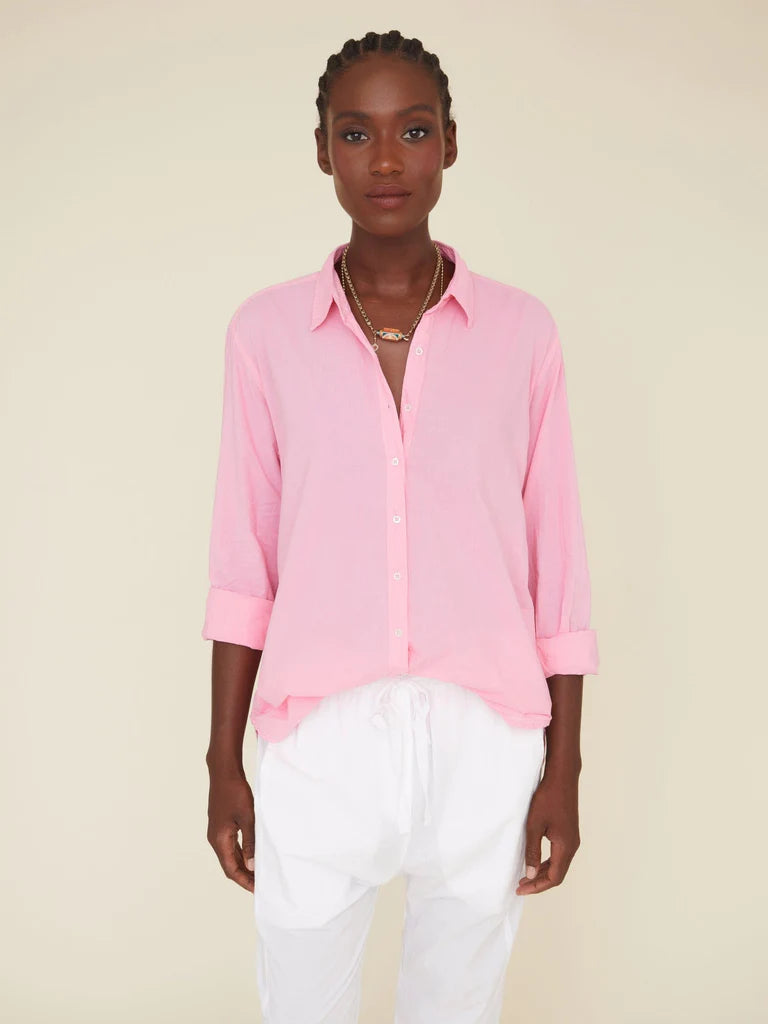 Season Sale Beau Cotton Shirt - Rose Mallow