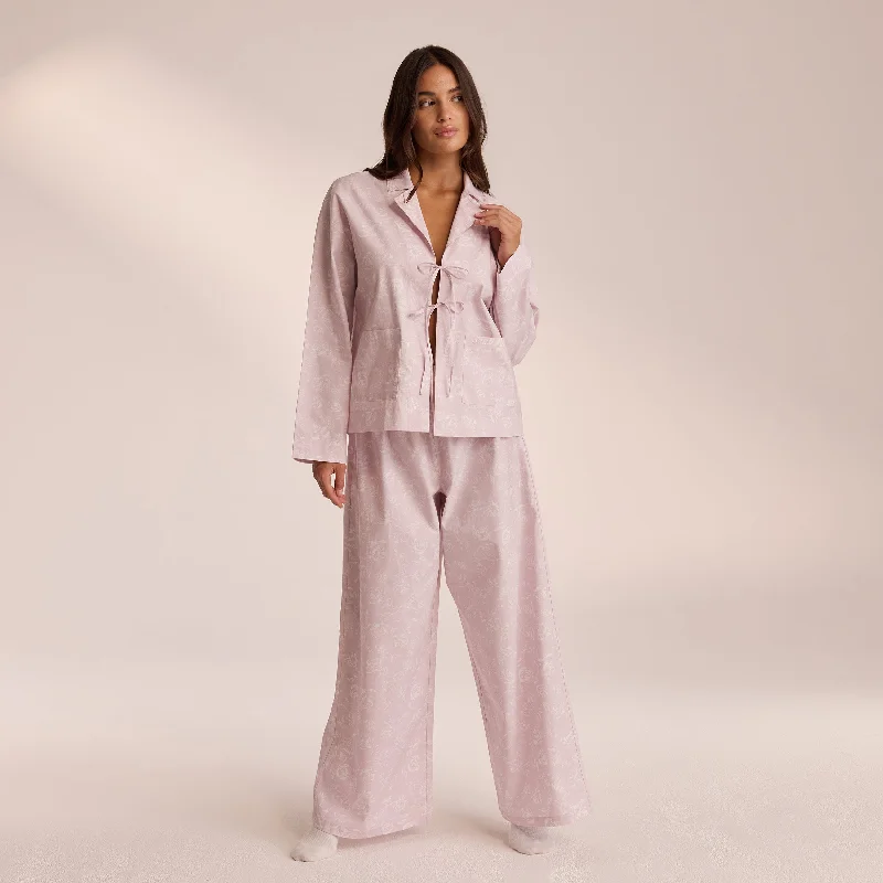 Low Price Special Cotton Pyjama Shirt - Lilac