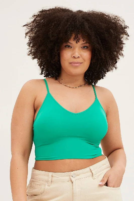 Daring Fashion Promotions Green Seamless Bralette