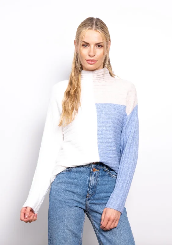 Flash Sale Starts Maura Colorblock Turtleneck - Blue Multi