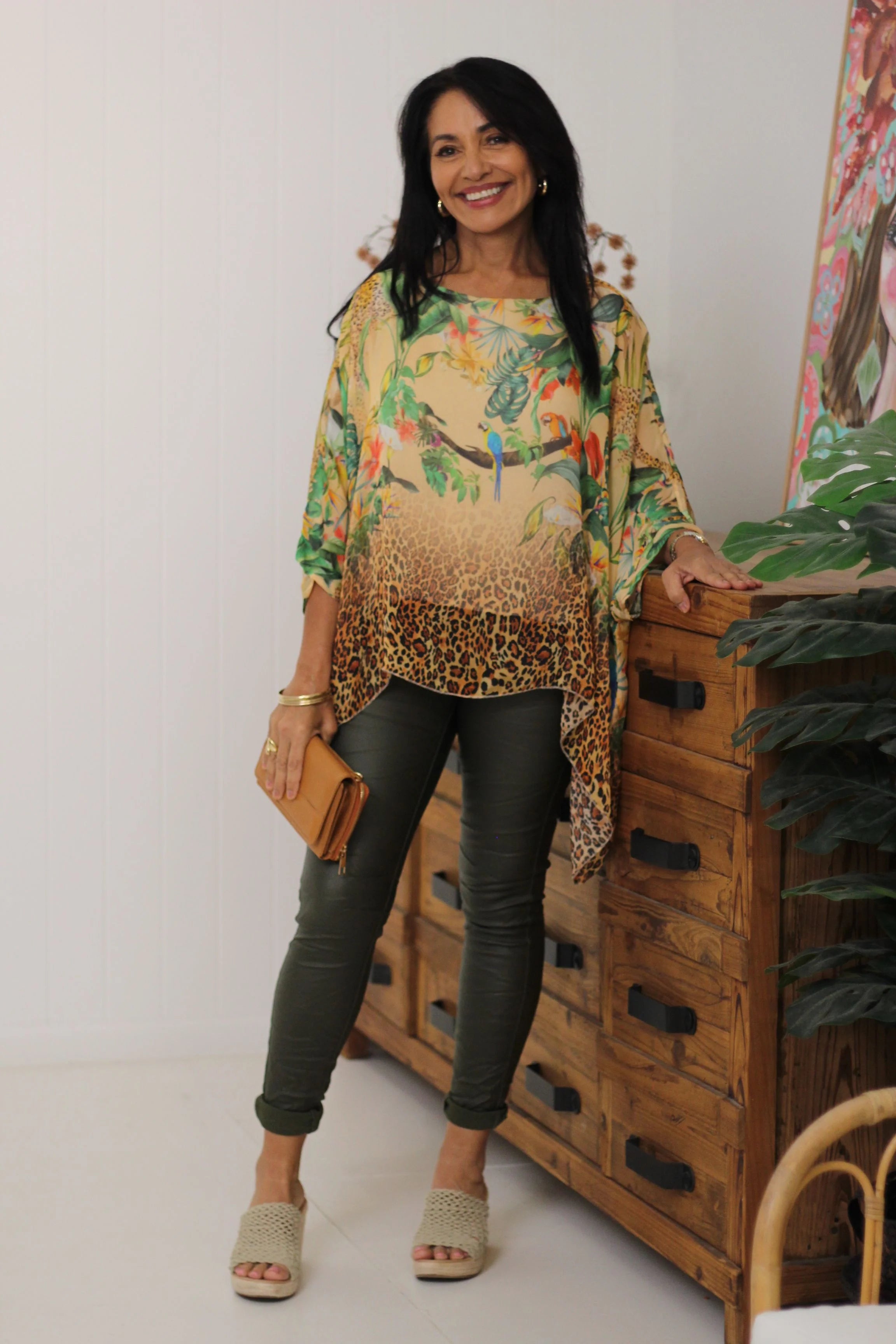 Glamorous Fashion Offers Jungle Silk Top