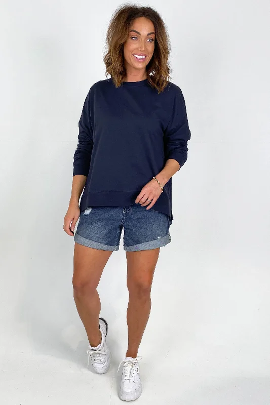 Classy Style Discounts Betty Basics Sienna Sweat Navy