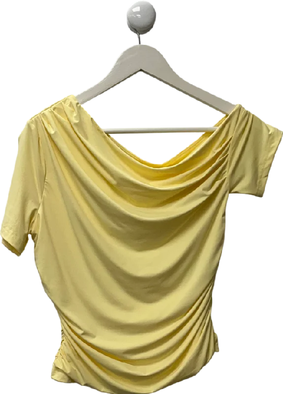 Classic Elegance Sales White Fox Yellow Stay With You Top Lemon UK L