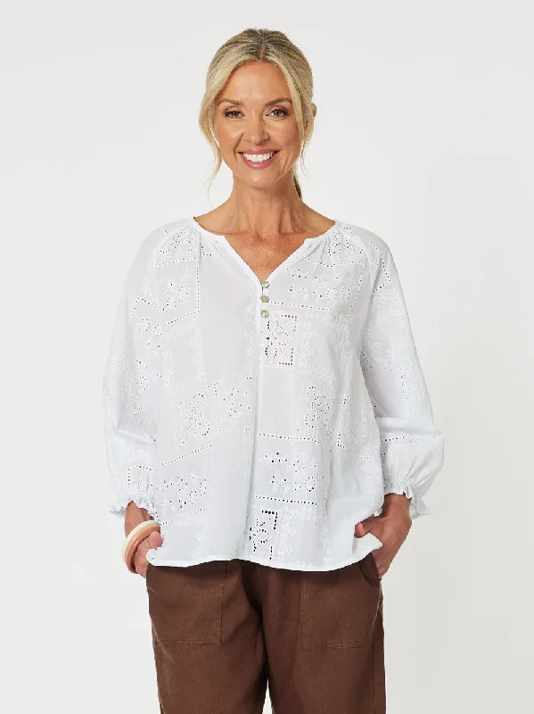 Fashion Forward Gordon Smith Mila Lace Top White