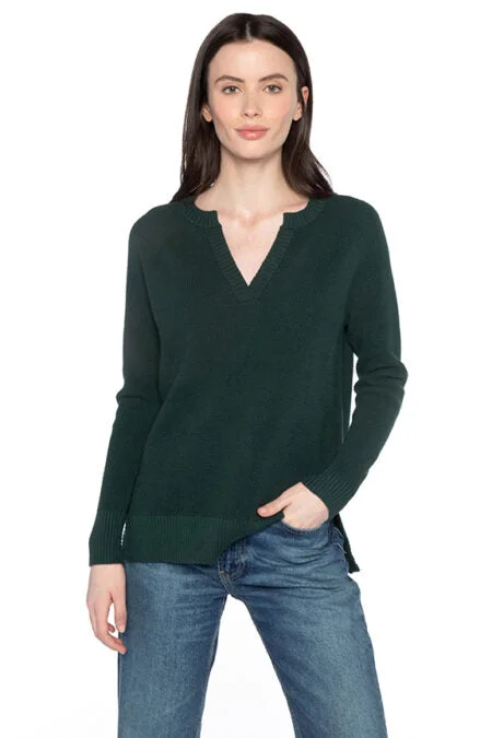 Sophisticated Street Style Offers Kinross Cashmere Thermal Hi Low Henley