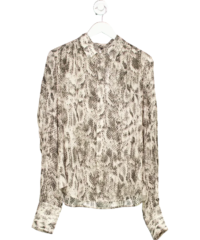 Fashion Forward Salt Murphy London Grey Snake Shirt UK M