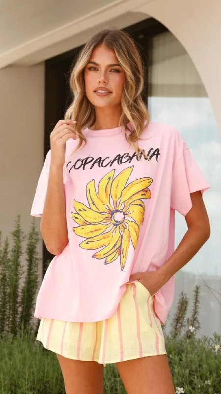 Daily Deals Copacabana Top and Shorts Set - Banana