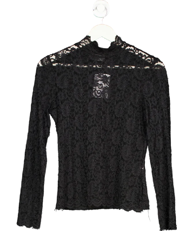 Vintage Style Deals Y London Lace Top In Black No Size