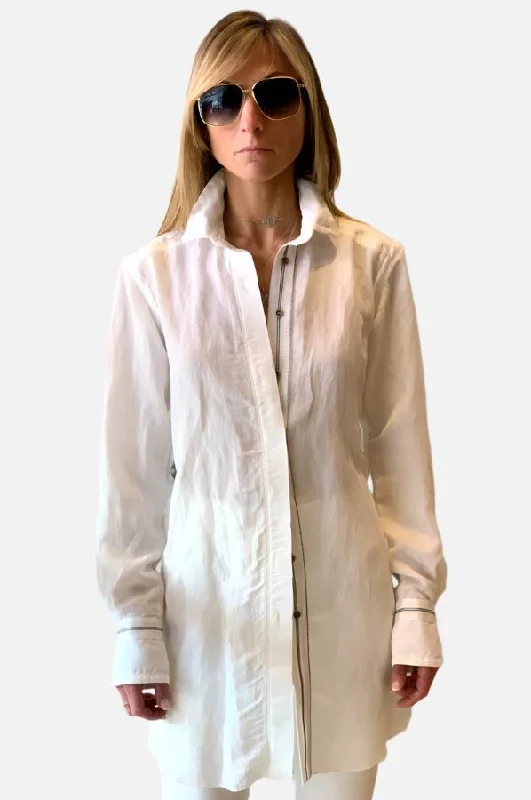 Classic Modern Offers Long Shirt - Off White