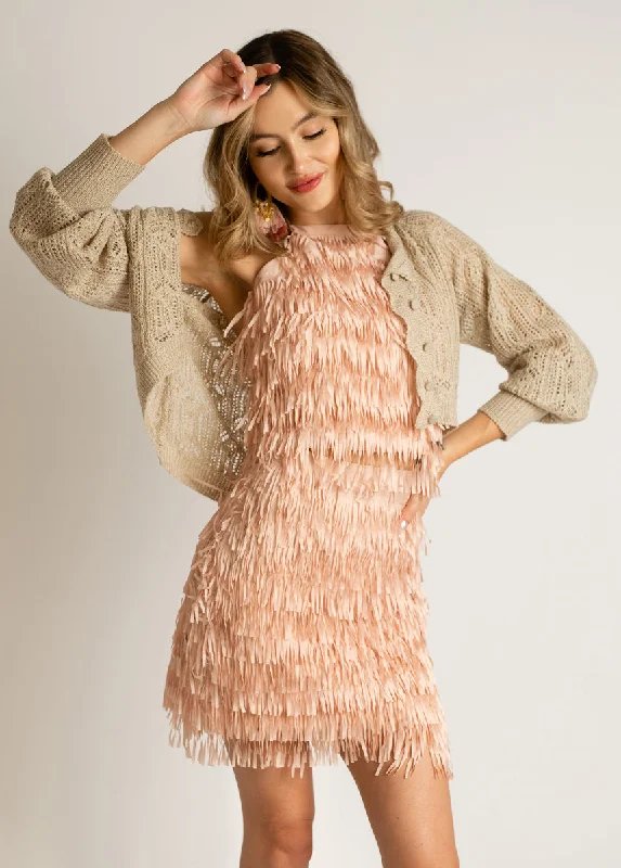 Fashion Forward Cleo Top in Blush