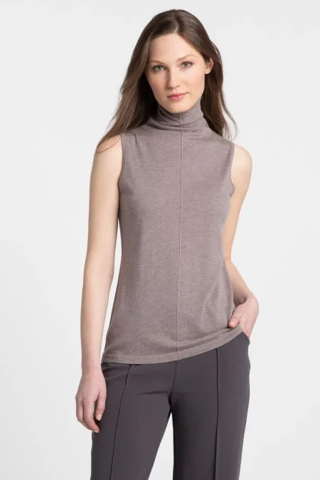 Chic & Cozy Collection Kinross Cashmere Seamed Funnel