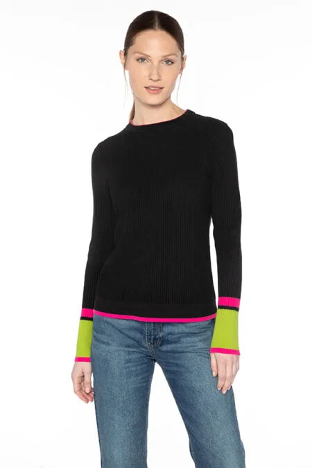 Playful Fashion Offers Kinross Cashmere Rib Crew