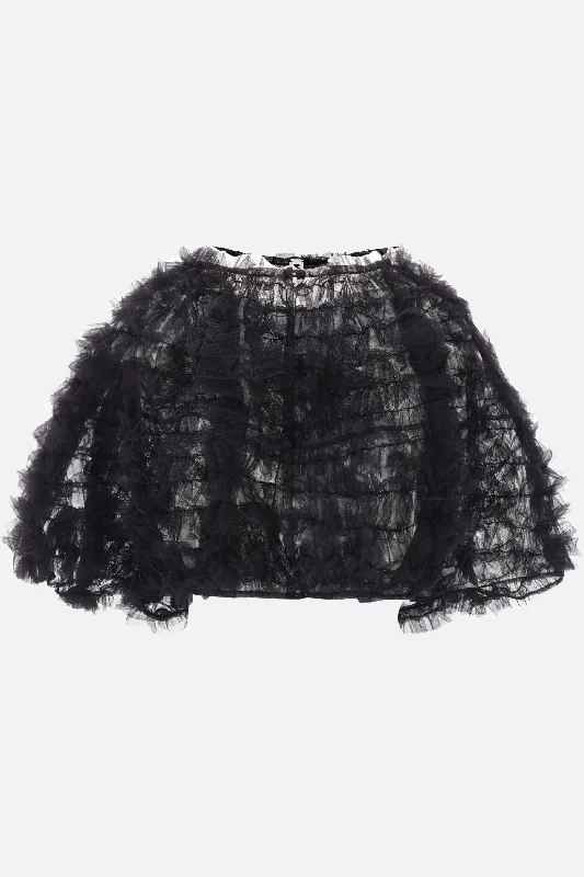 Chic And Trendy Greta frilled tulle bolero