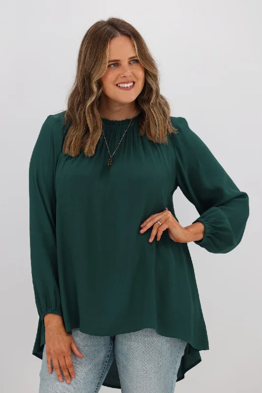 Seasonal Clearance Boho Australia Manhatten Top Emerald