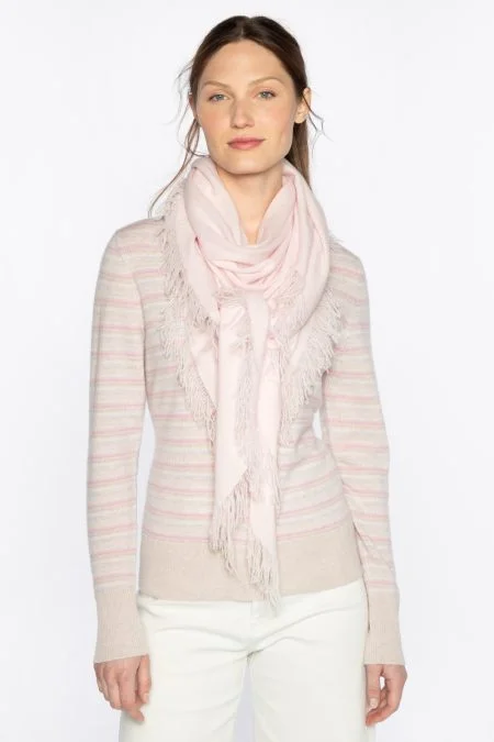 Shop The Hottest Deals Kinross Cashmere Fringe Triangle Wrap