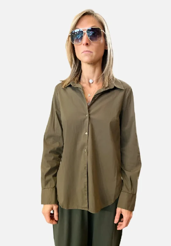 Romantic Fashion Discounts Button-Up Shirt - Khaki