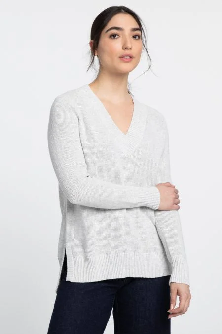 Fresh Styles, Fresh Deals Kinross Cashmere Thermal Hi Low Vee