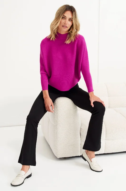 Timeless Elegance Redefined Betty Basics Alicia Knit Jumper Boysenberry