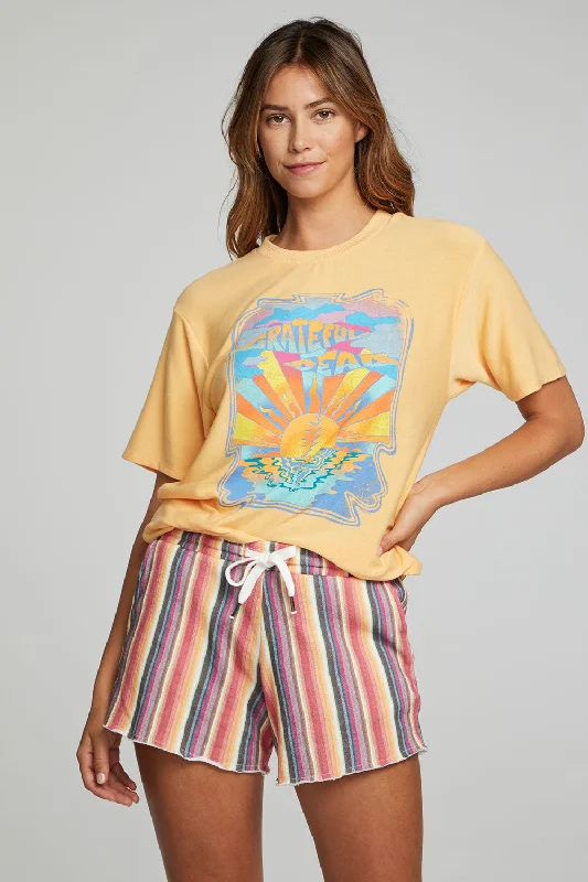 Romantic Chic Deals Grateful Dead Sunset Rays - Light Citron