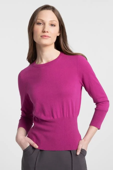 Chic Trends Unveiled Kinross Cashmere Hi Rib Crew