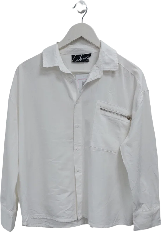 Season Offer The Couture Club White Zip Pocket Detail Shirt UK 6