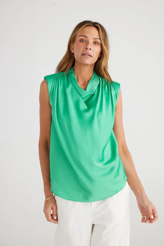 Fashion Frontiers Brave+True Jana Top Green