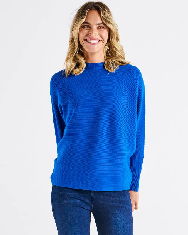 Fashion Forward Femininity Betty Basics Alicia Knit Jumper Ultramarine