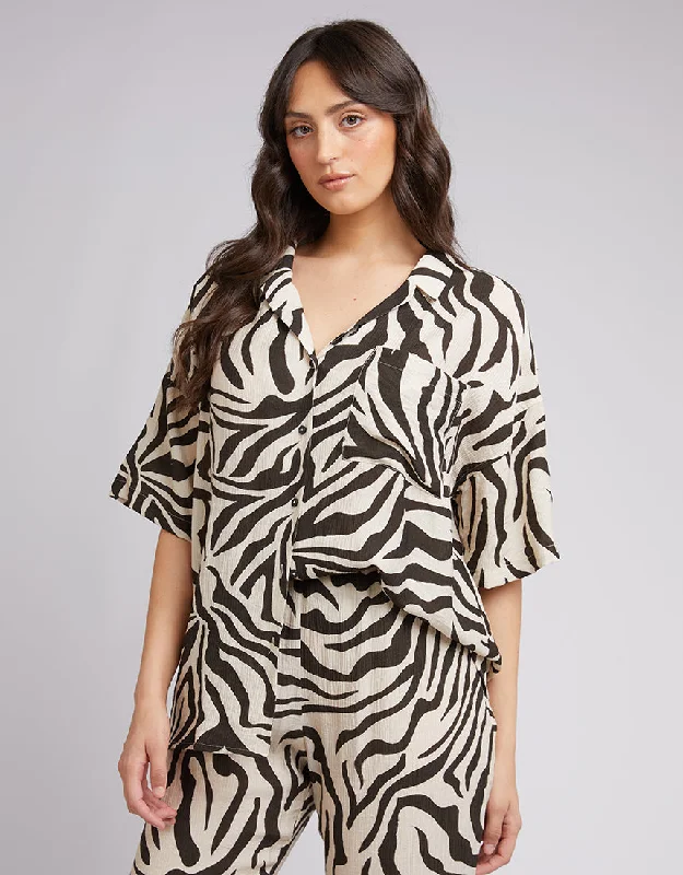 Fast Fashion Favorites All About Eve Ziggy Shirt Zebra Print