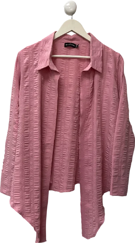 Limited Time Special Offer PrettyLittleThing Pink Button Less Summer Shirt UK 12