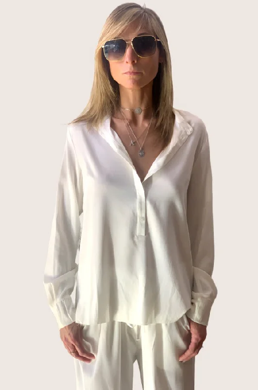 Sleek Style Discounts Henley - White